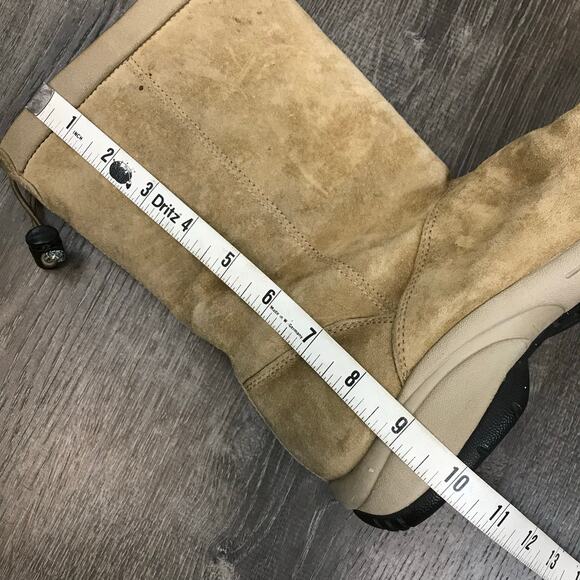 Merrell Boots Natural Shearling Winter Slip On Womens Size 6.5 - Picture 7 of 10